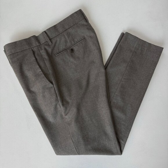 Banana Republic | 100% Italian Wool Flannel Suit Pants | 31W 32L - Picture 6 of 7